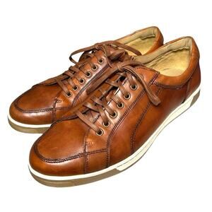 Cole Haan Men’s Vartan Sport Leather Oxford Sneakers British Tan Size 11.5 M
